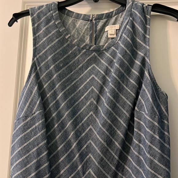 J Crew, Size 10, Blue w/ white stripe - Picture 5 of 6